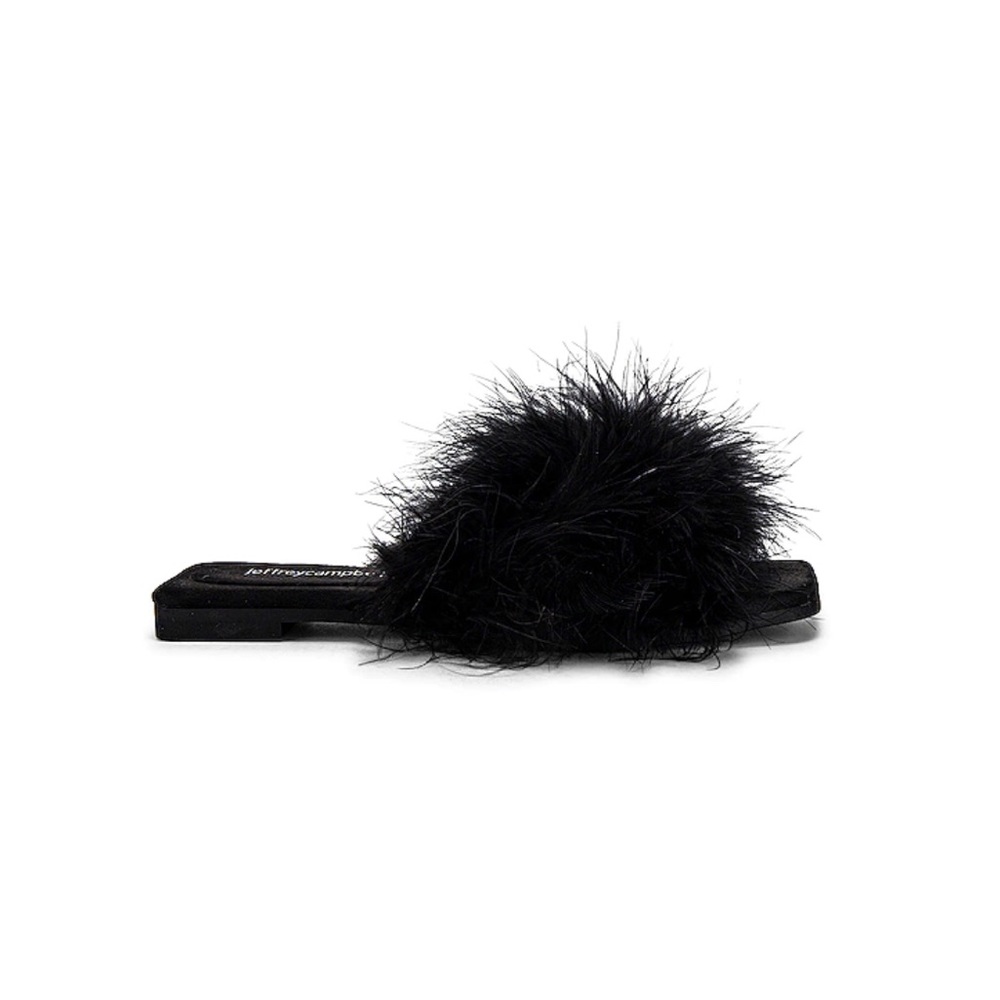 Jeffrey Campbell Feather Slide Sandals